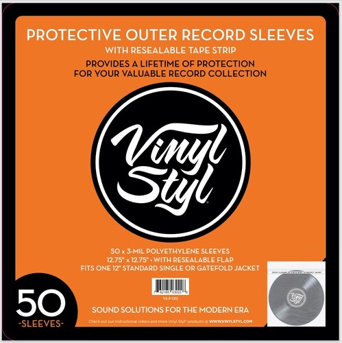 Record-Happy Record Inner Sleeves Anti-Static- 50pk Premium Protection for 12 LP Albums by R