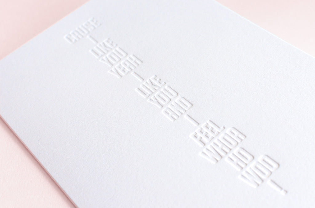 faire-part de mariage en letterpress