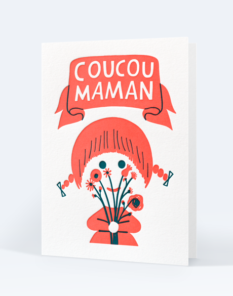 Carte Letterpress De Paris Illustration Amelie Faliere