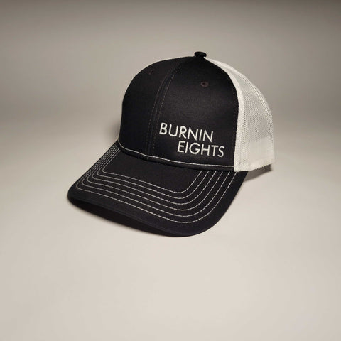 Burnin Eights Can Koozie - Black Out