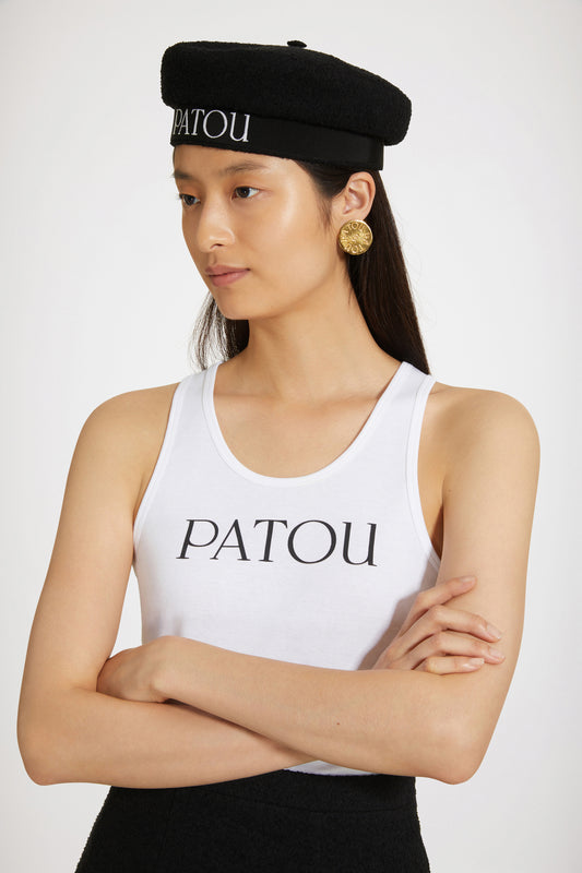 Patou | オーガニックコットン ドローストリングパフスリーブ トップ