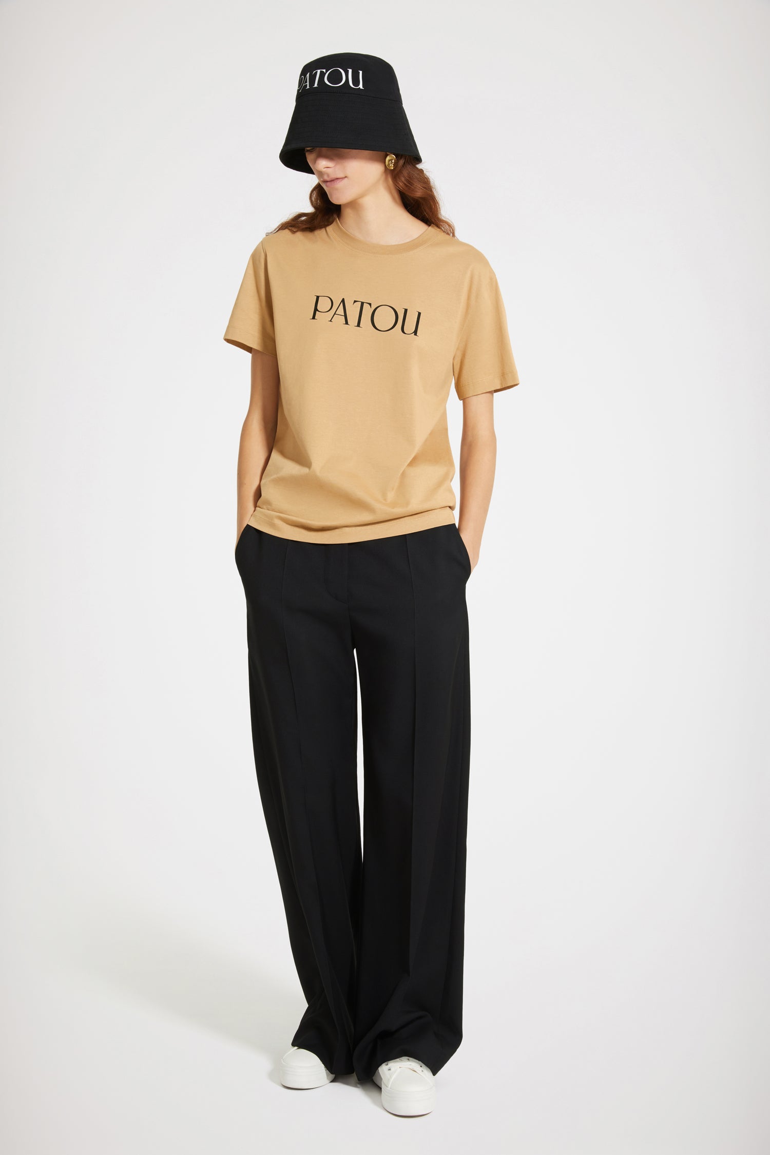 新品未着用 ピンクXS PATOU オーガニックコットン パトゥロゴTシャツ