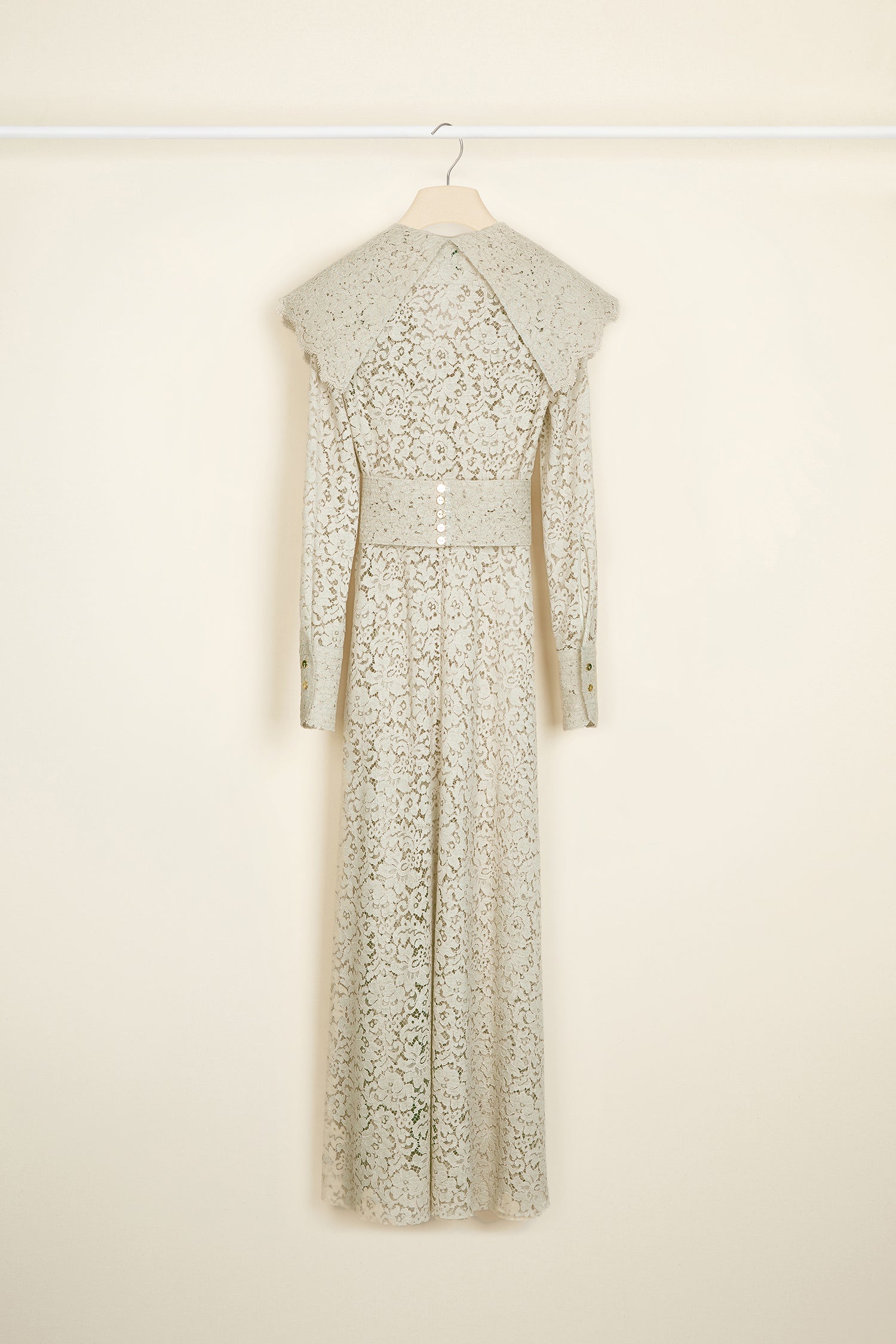 Patou - Lace dress with wide collar