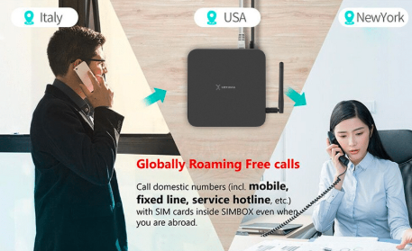 lexuma simhome dual sim 4G voice roaming gateway. no roaming charge, free international call, free roaming calls