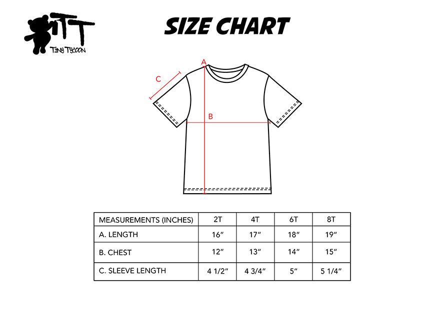 T-Shirt Size Chart