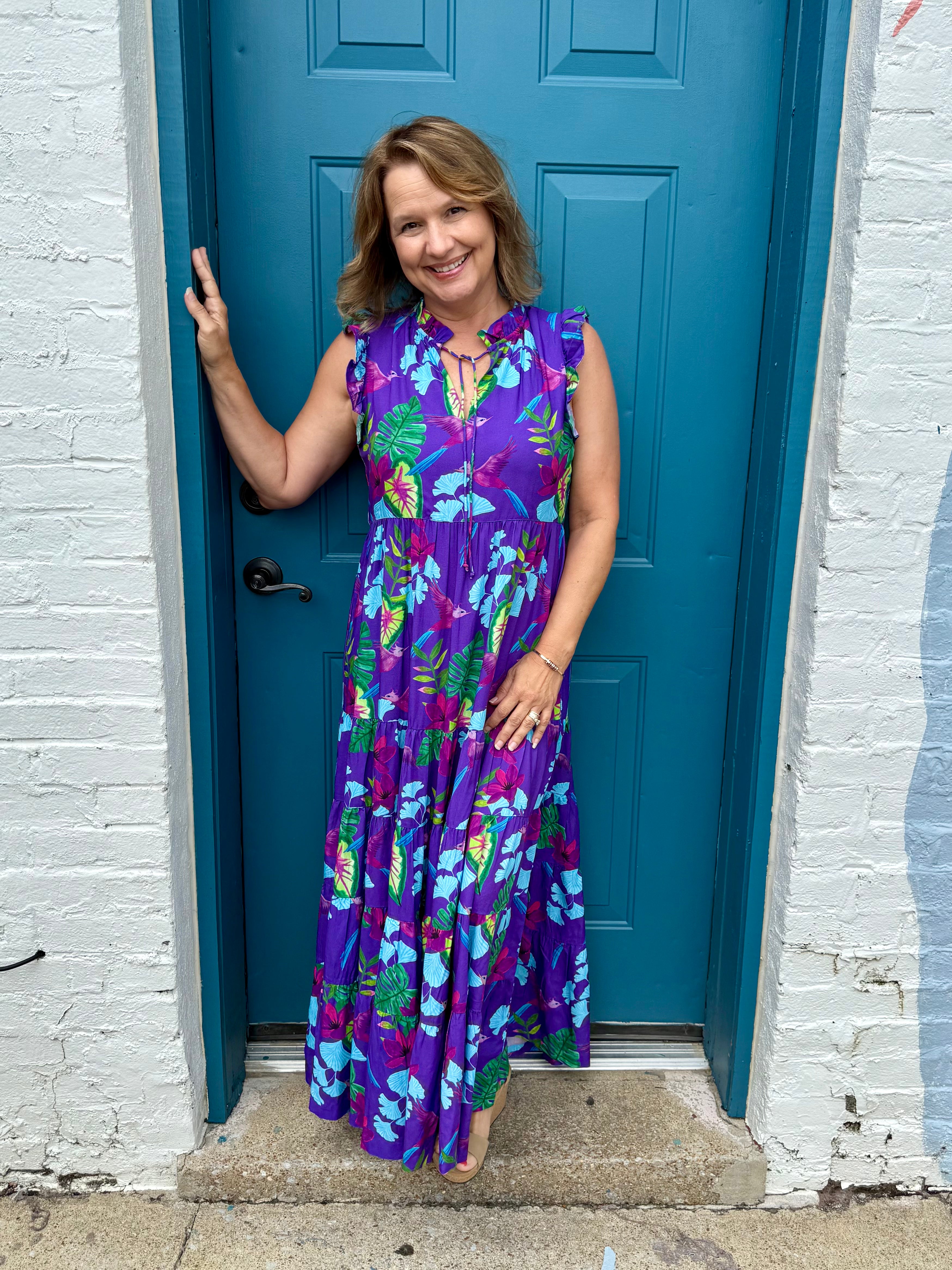 Britton Court Josie Purple Maxi Dress