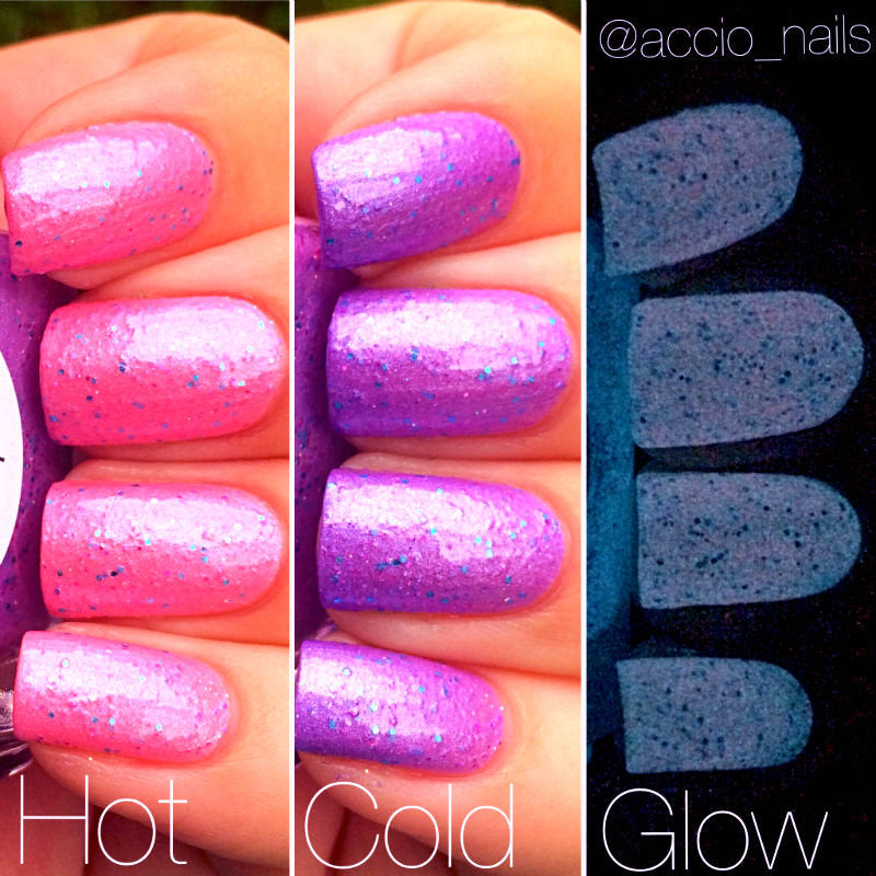 pink glow in the dark nail polish