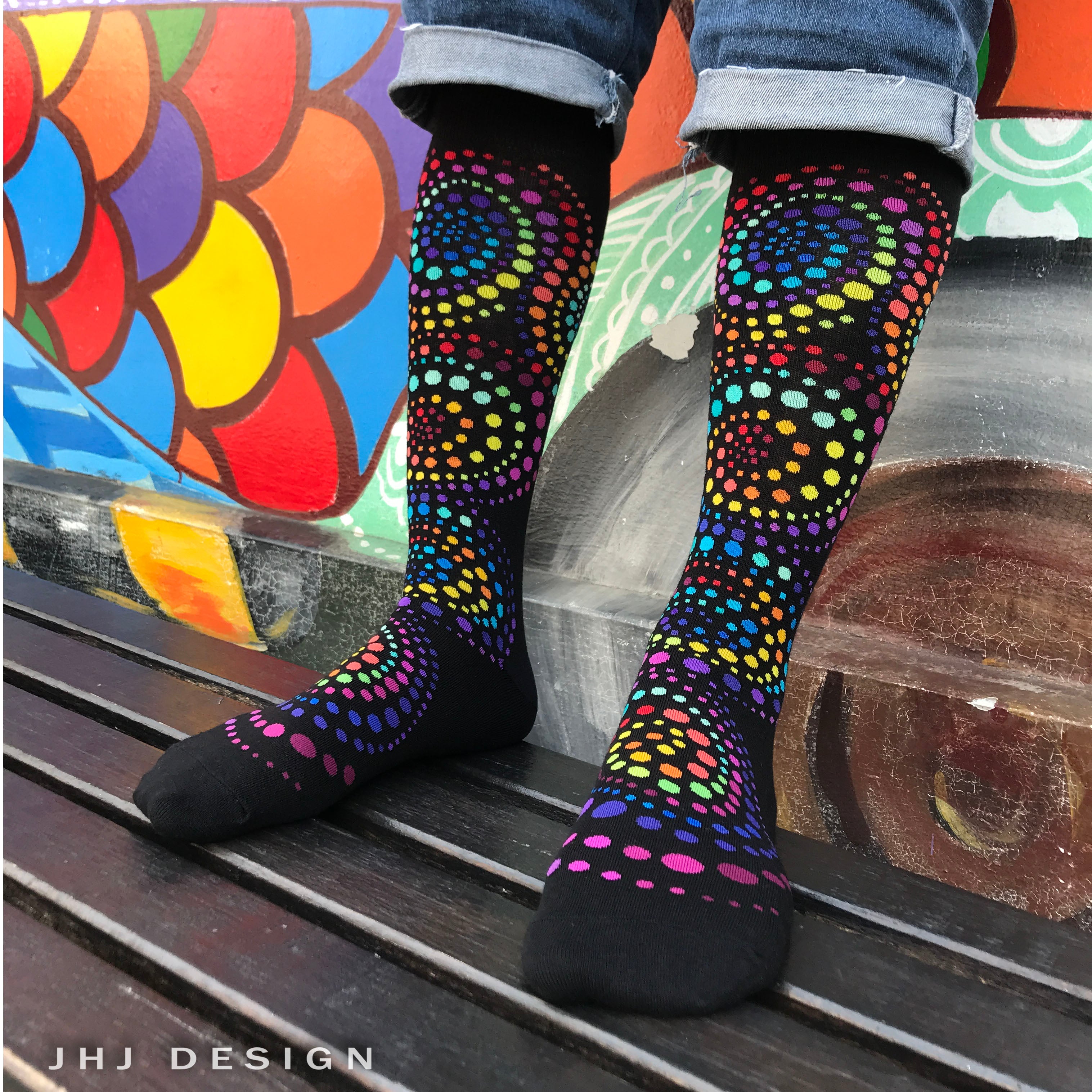 Rainbows Dotted - Swirls