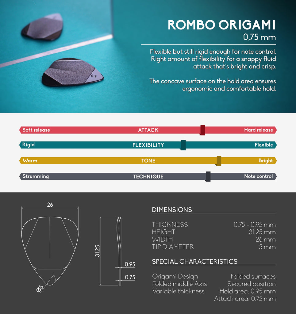 Púa de guitarra grosor medio