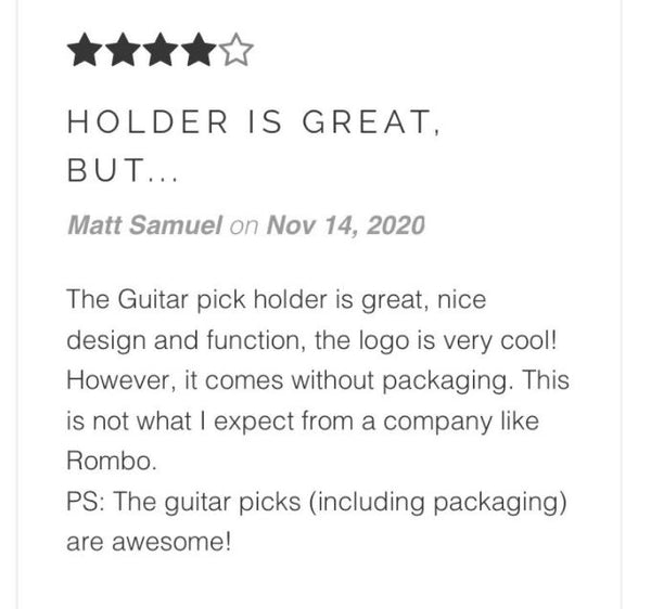 Guitar Pick Review