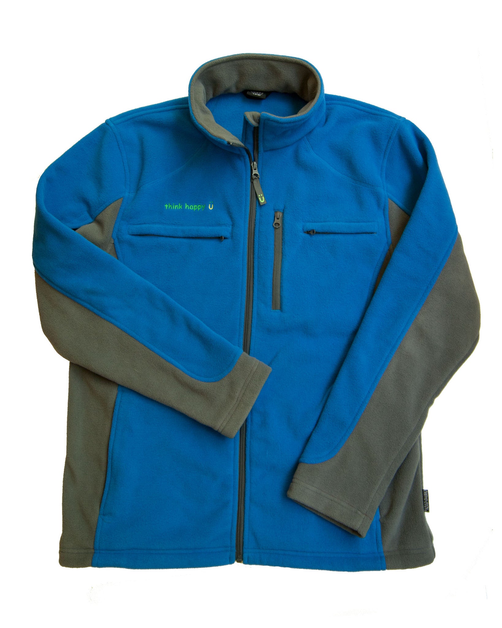 Men's Polar Fleece Jacket - Blue | Chemo Cozy