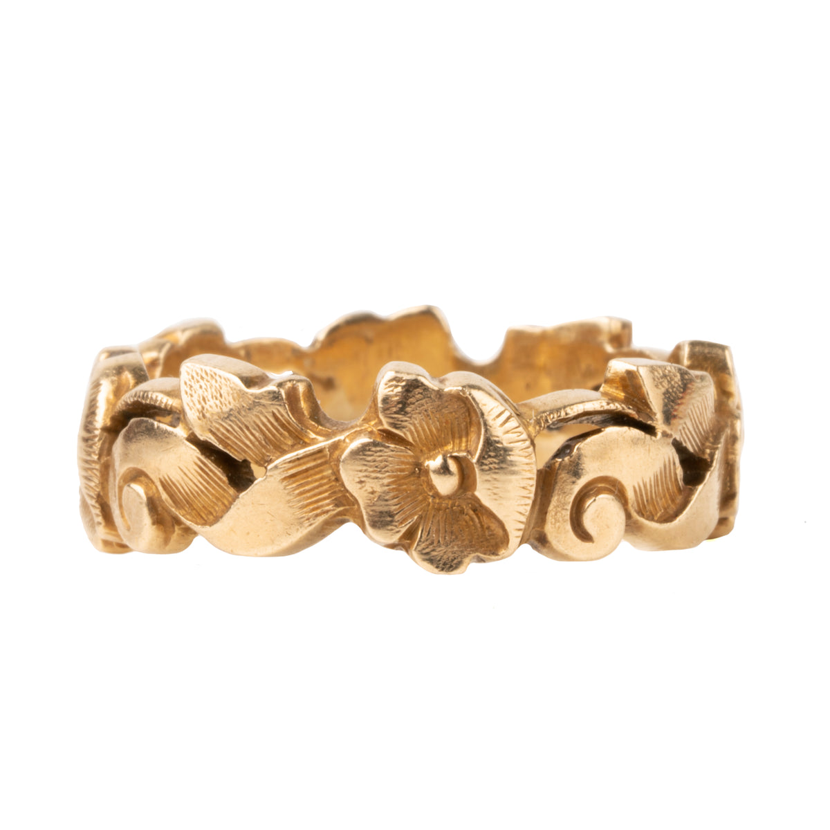 Vintage gold floral band | Bell and Bird