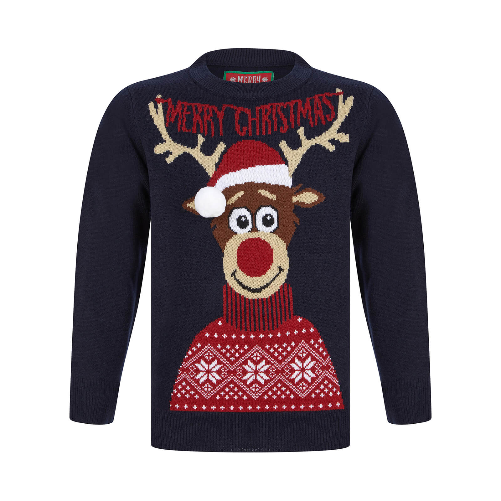 Childrens light shop up christmas jumper