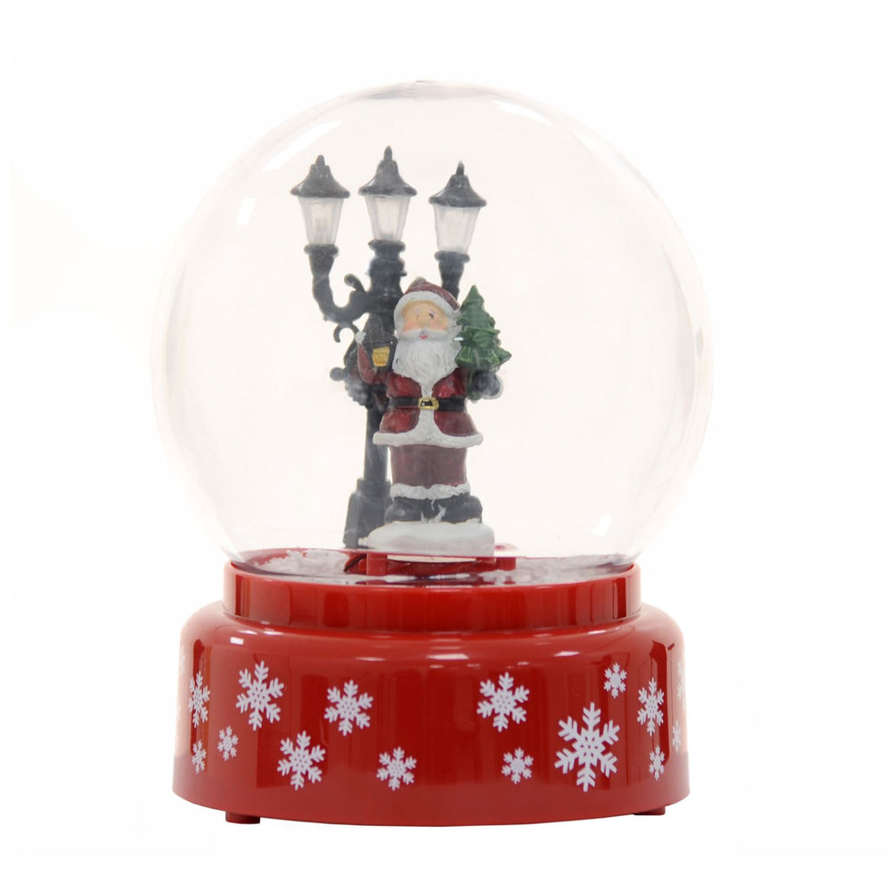 Mr Crimbo Santa Snow Globe Sound Activated Musical Ornament