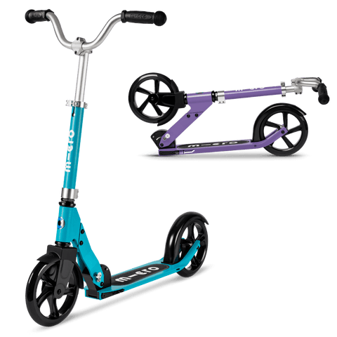 Micro Cruiser 2 Wheel Kids Scooter in Aqua and Purple