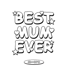 free colour-in card for mother's day