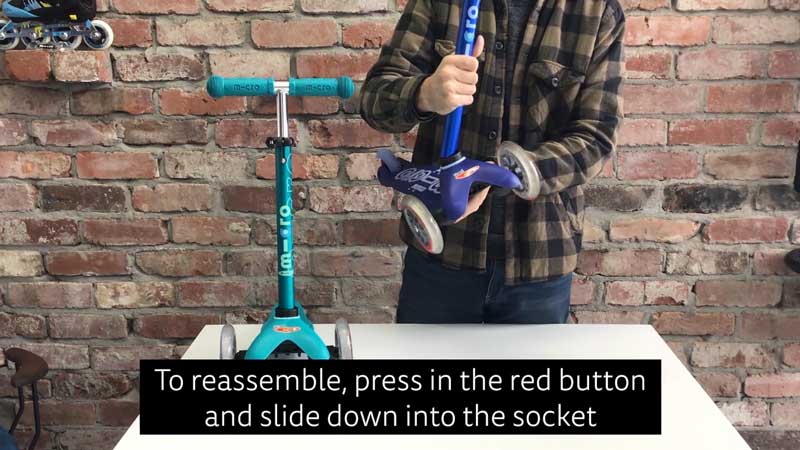 how to re-insert the handlebar