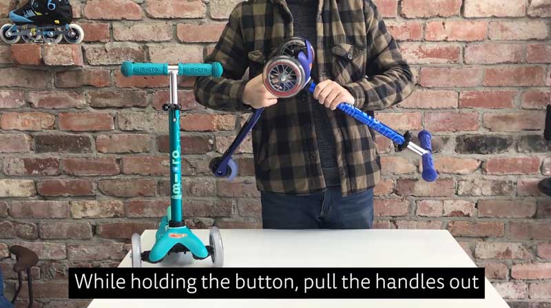 How To Fold The Handlebar on a Mini Foldable Deluxe