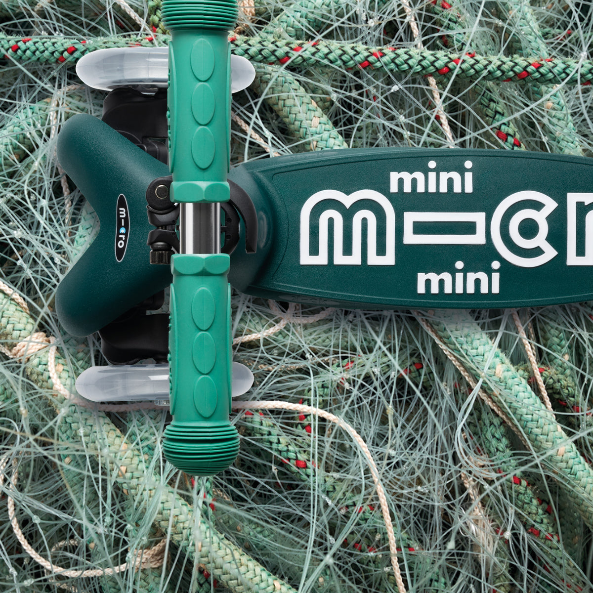 mini micro deluxe eco scooter made from recycled fishing nets