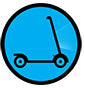 Electric Scooter Icon 