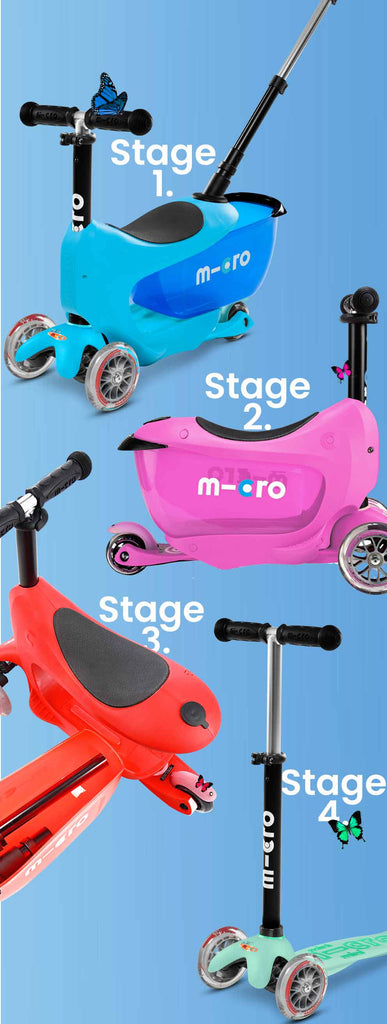 Trottinette évolutive Mini 2Go Deluxe MICRO rouge - Micro