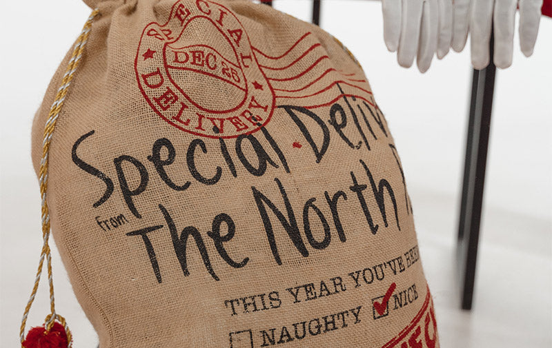 santa sack from the north pole