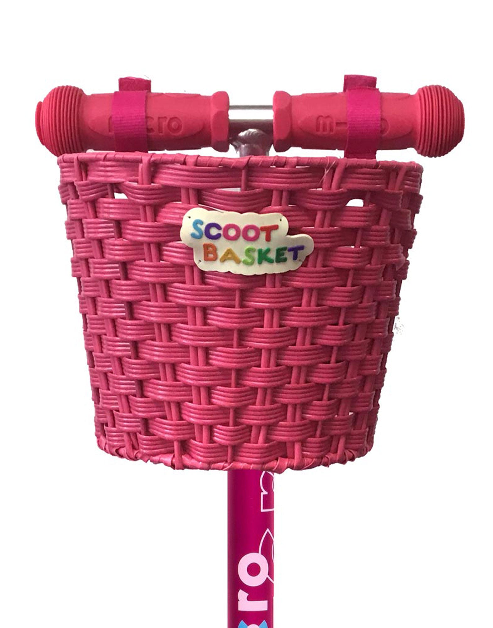 micro scooter basket pink