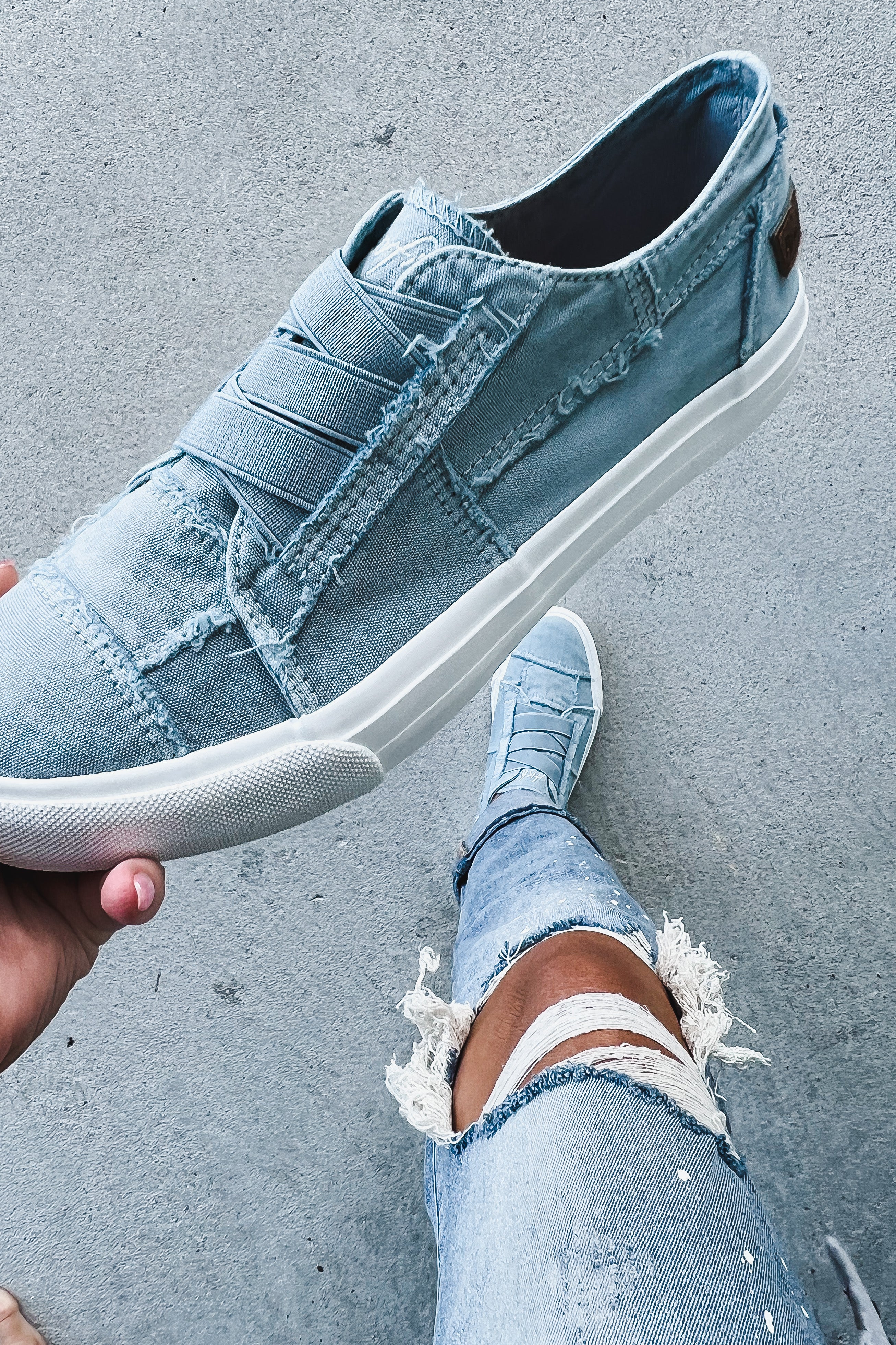 Blowfish Marley Sky Blue Sneakers | Women's Online Clothing Boutique