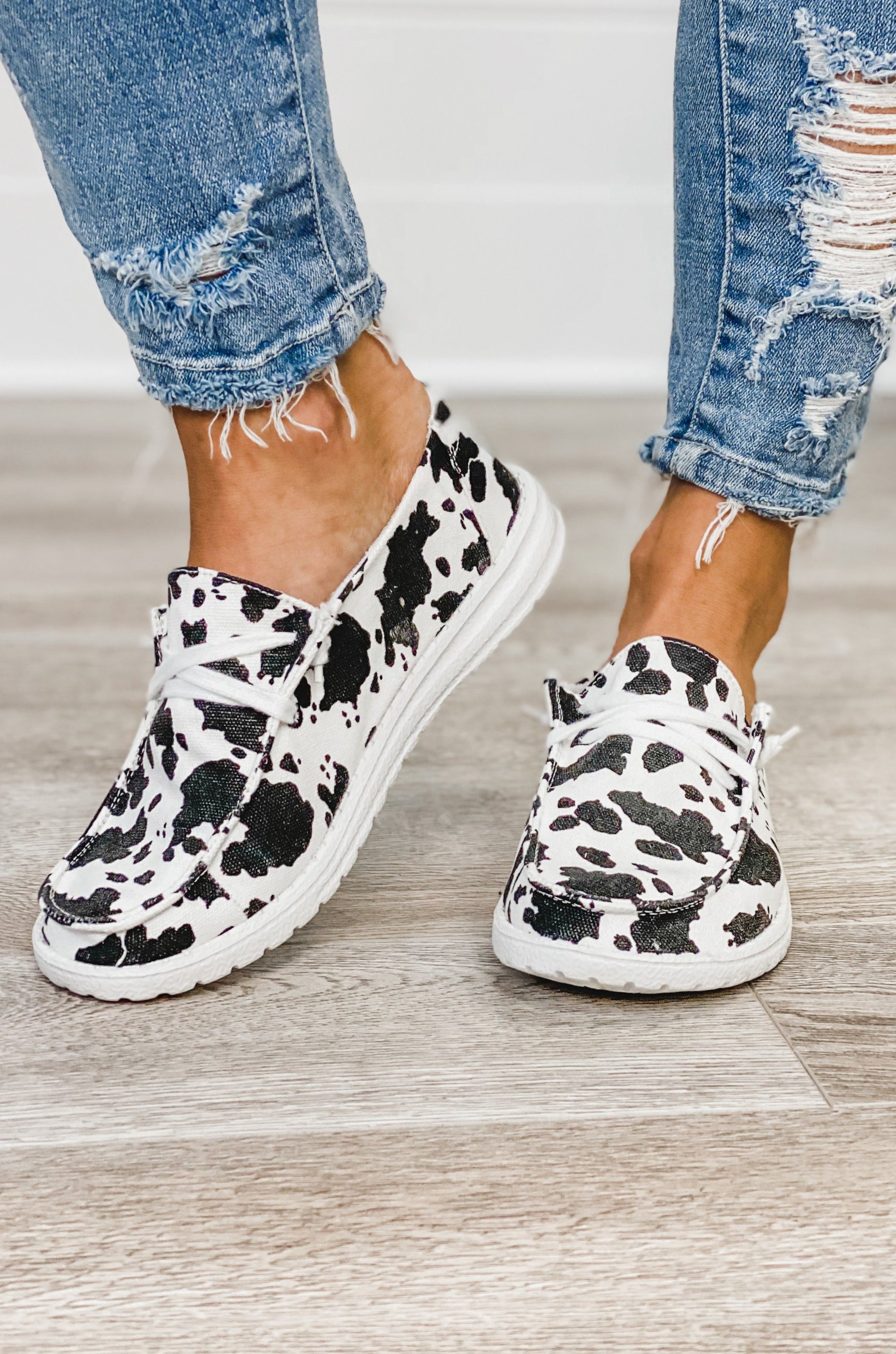 cow print shoes