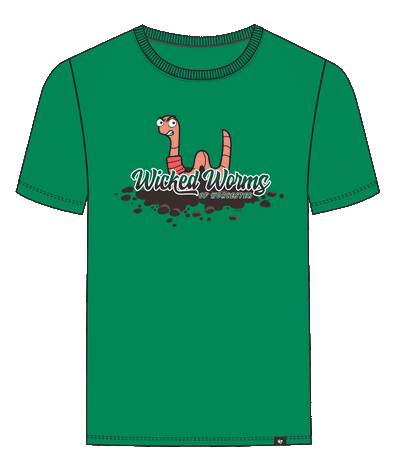 Worcester Red Sox '47 Green Worms Primary SR Tee
