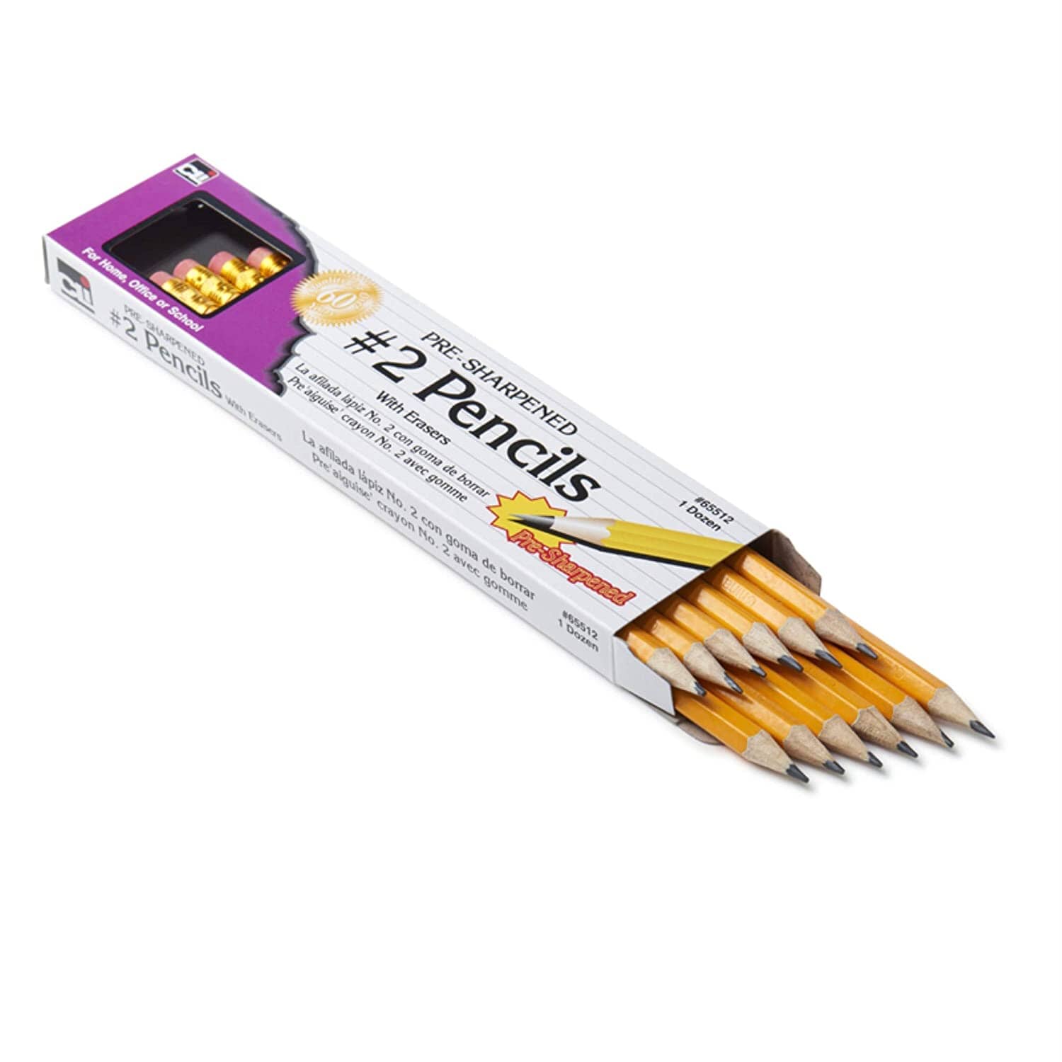 67512 Charles Leonard Pre-Sharpened Colored Pencils, 12 Count, 026487675128