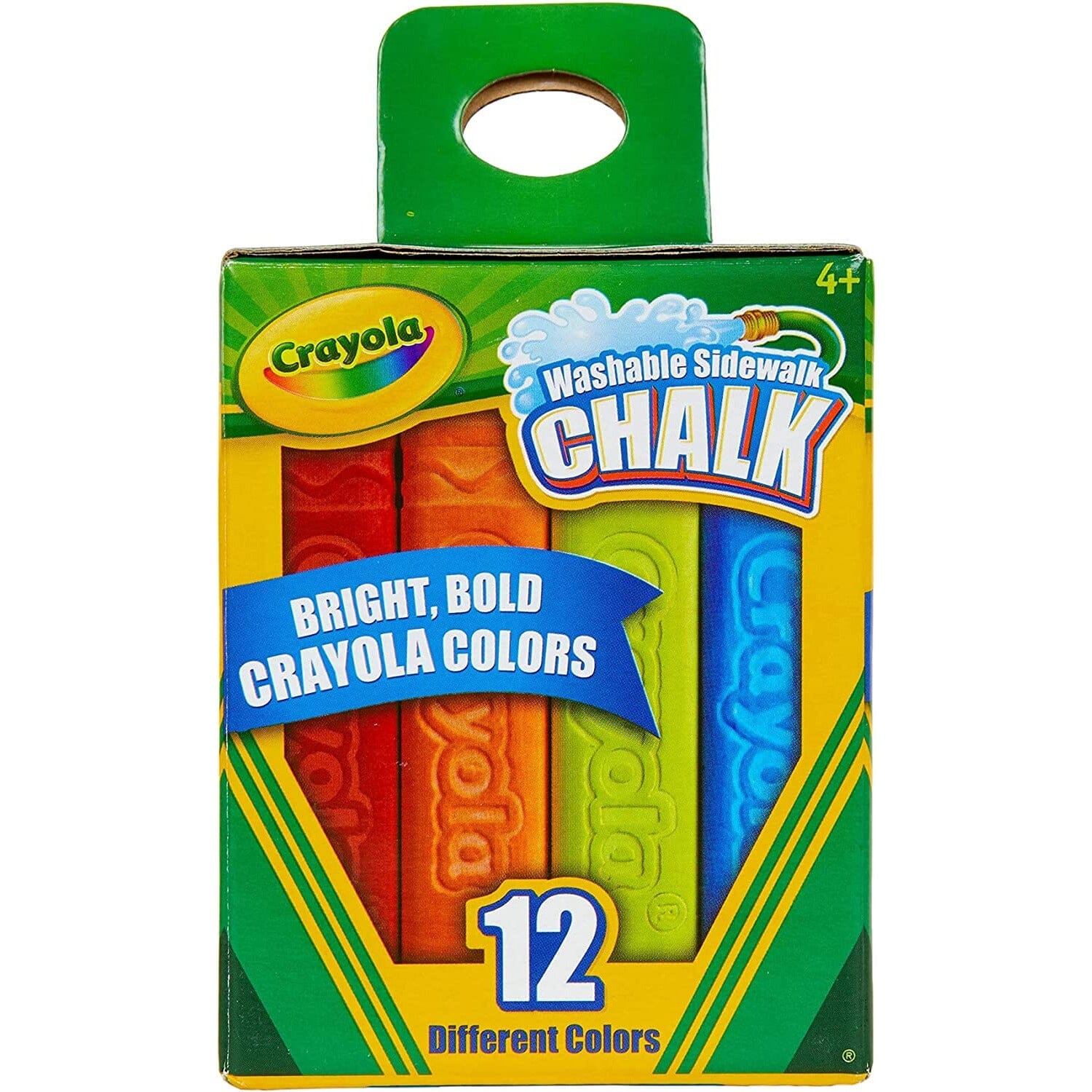 64 Count Crayola Washable Sidewalk Chalk: What's Inside the Box