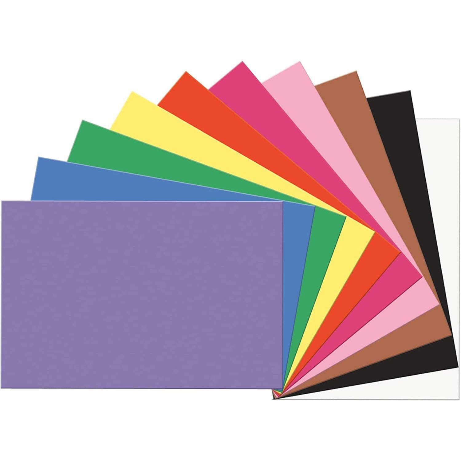 Prang (Formerly SunWorks) Construction Paper, 10 Assorted Colors, 9 x 12,  50 Sheets