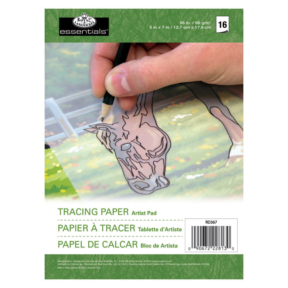 A4 40 Sheets Tracing Paper Pad - Arts Crafts Colours Drawing Children  Creative 5060082930560