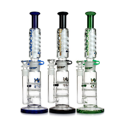 Freezable Bong 12 Condenser Coil Glycerin Water Pipe Phoenix