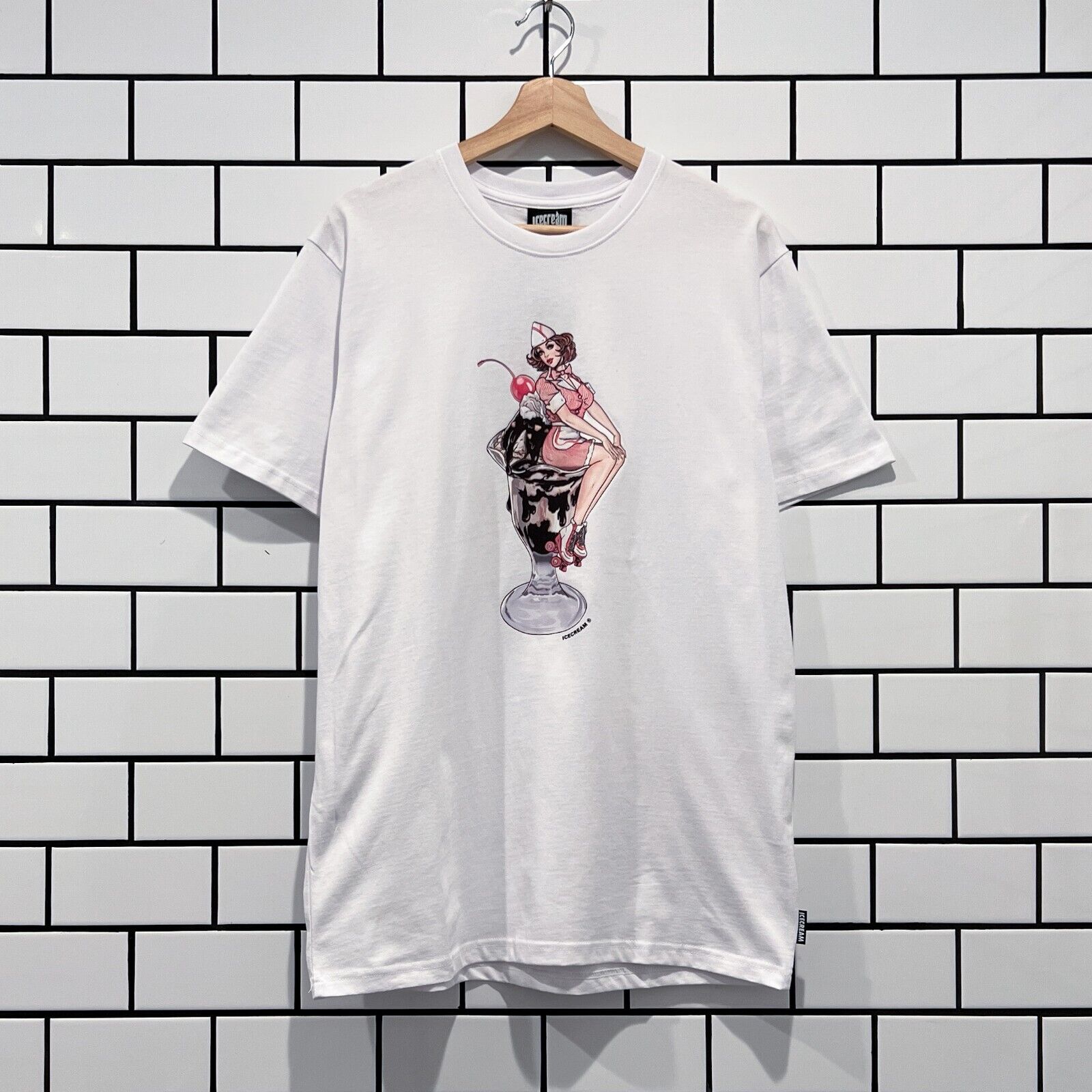 Billionaire Boys Club Men Off Registration Tee pink strawberry ice