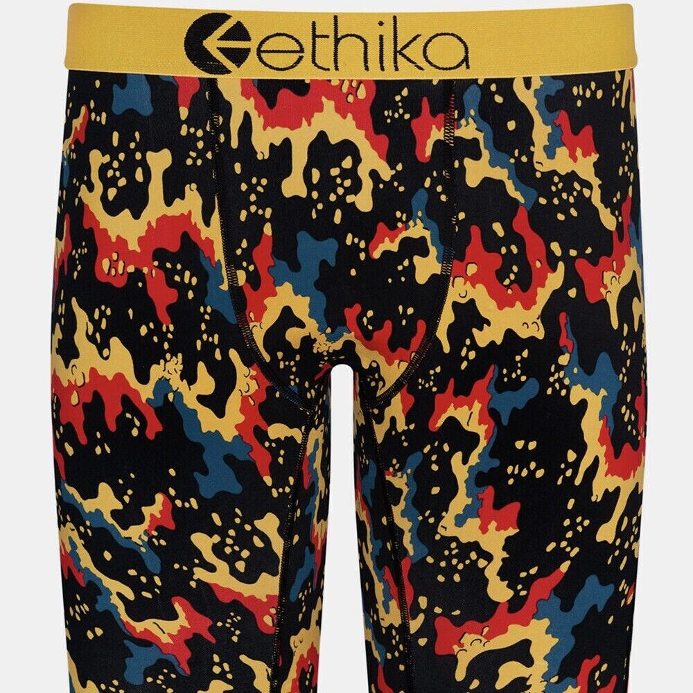 ETHIKA MENS STAPLE UNDERWEAR BOXER GOOD CRAZY STRIPE MULTI COLOR