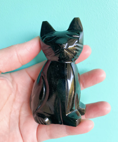 Gold Sheen Obsidian Cats