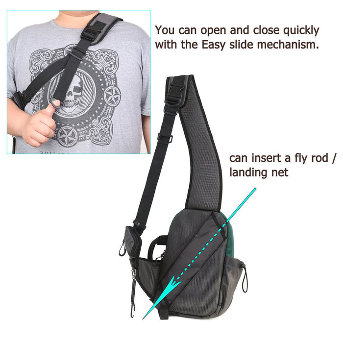 waterproof fishing sling pack