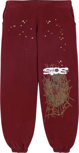 Sp5der Classic Brown Sweatpants