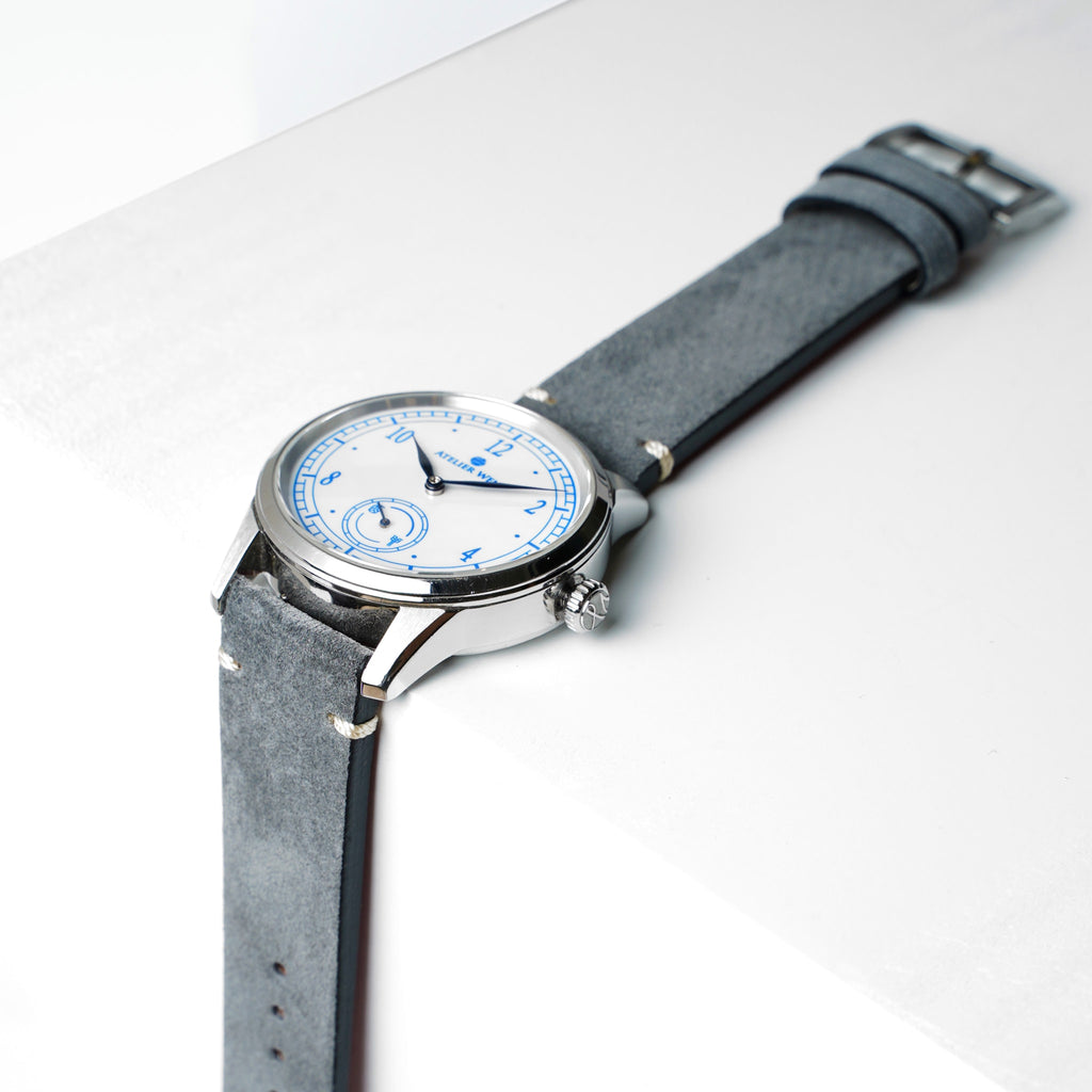 Pearl Grey Nubuck Strap | Watch Straps 