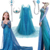 Sequin Elsa Gown with Cape and Accessories