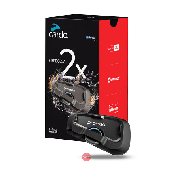 Cardo® Packtalk Slim Single Premium Bluetooth Mesh Motorcycle