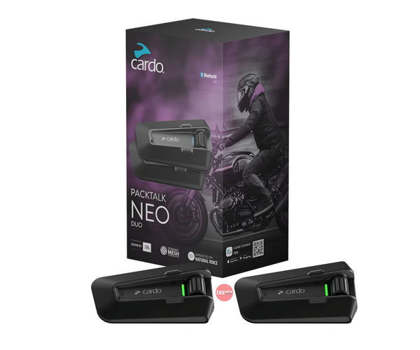 Cardo Packtalk Edge Duo PT200101 Bluetooth Intercom Headset Air Mount  Motorcycle