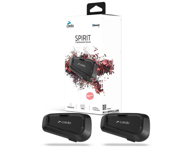 Cardo Spirit HD Single Motorcycle Bluetooth Communication System THS Moto NZ