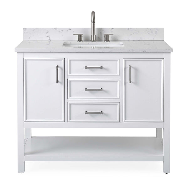 Get all the information you'll need on white bathroom vanities