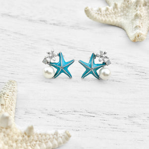 Daisy Starfish Stud Earrings