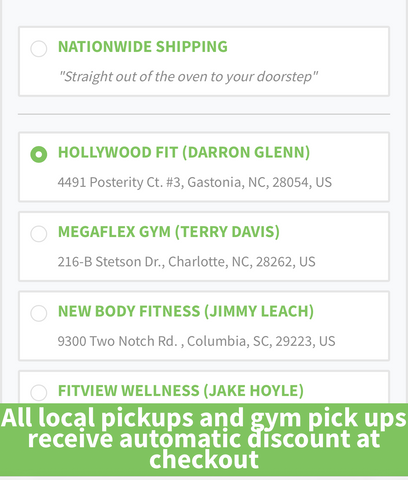 choose hollywood fit for shipping option
