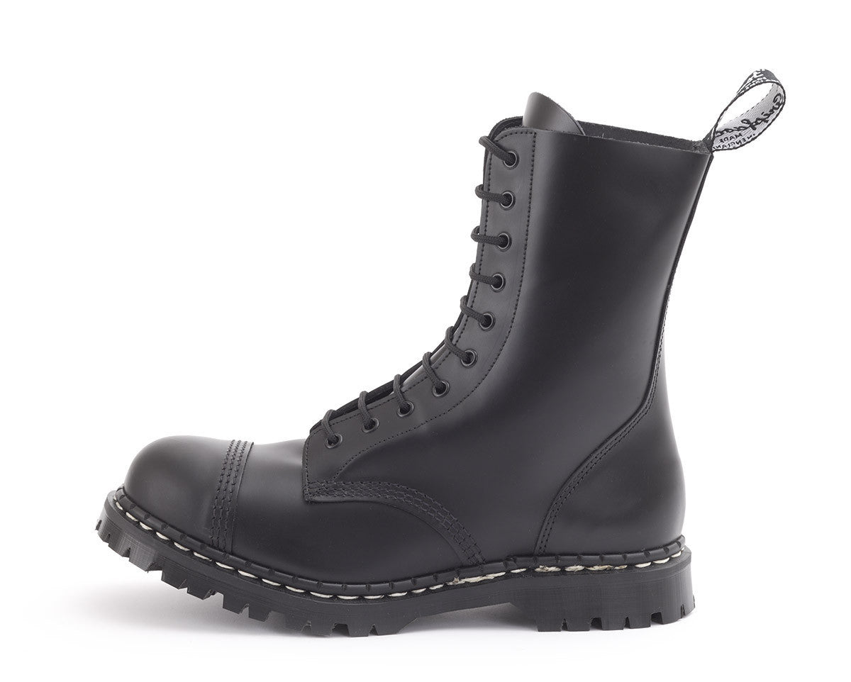 black steel boots