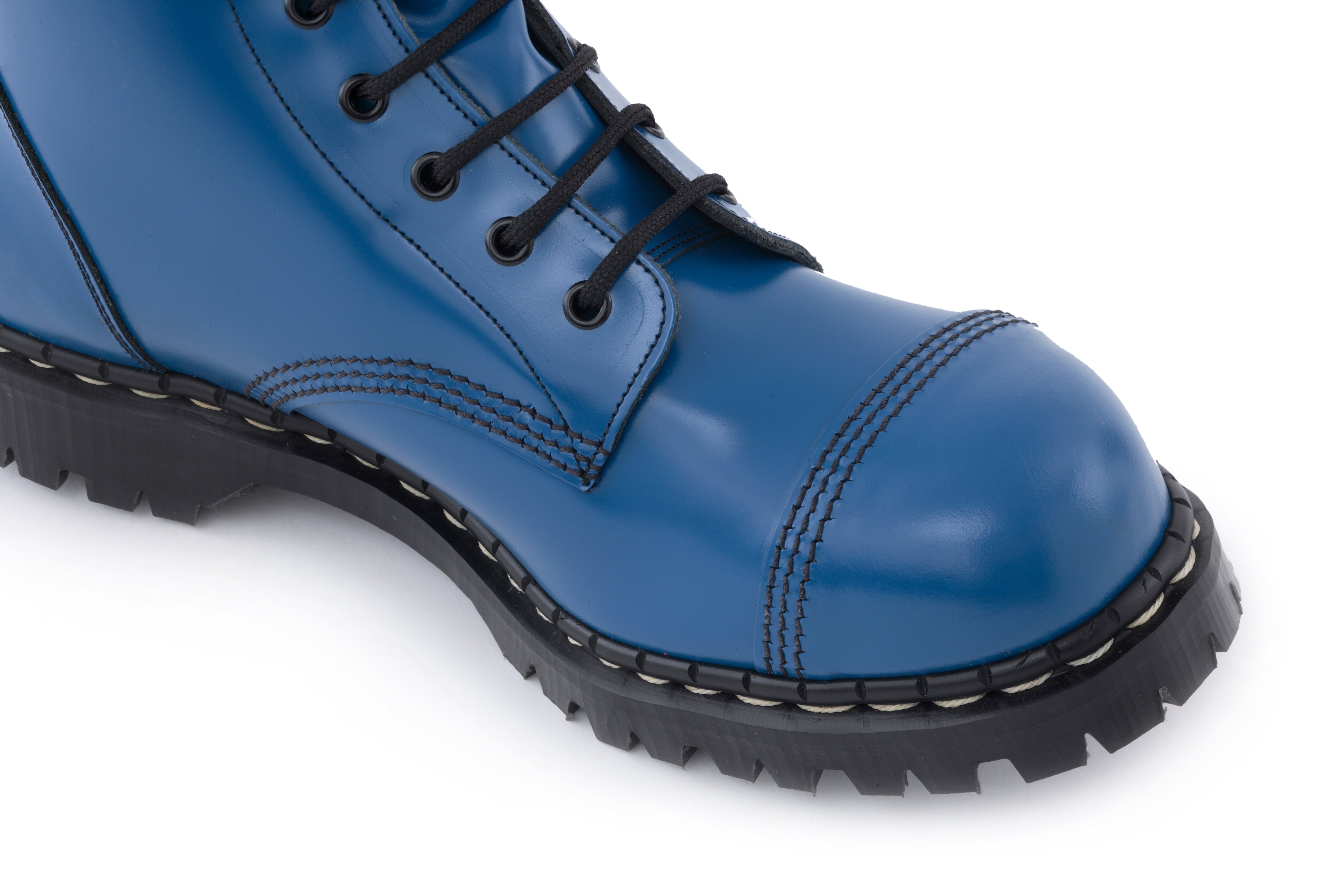 blue steel toe shoes